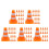 400St Mini Verkeerskegels Plastic Speelgoed Veiligheidskegels 9