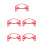5St Plastic Treinbrug Model - Decoratieve Spoorbaan Connectoren 10