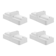 8St Witte Hek Basis Van Plastic, Eenvoudig Te Monteren Tuinhekken