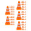 400St Mini Verkeerskegels Plastic Speelgoed Veiligheidskegels 5