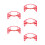 5St Plastic Treinbrug Model - Decoratieve Spoorbaan Connectoren 9