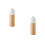 2Pcs White Kitchen Pepper Masher Rubberwood Manual Grinder 9