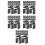 100Pcs Heavy Duty Adhesive Car Seat Headrest Hooks Black for Multi Use 5