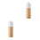 2Pcs White Kitchen Pepper Masher Rubberwood Manual Grinder 6