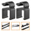 100Pcs Heavy Duty Adhesive Car Seat Headrest Hooks Black for Multi Use 9