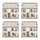 4Pcs Beige Small Wooden House Assembly Model for DIY Projects 9