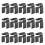 100Pcs Heavy Duty Adhesive Car Seat Headrest Hooks Black for Multi Use 2