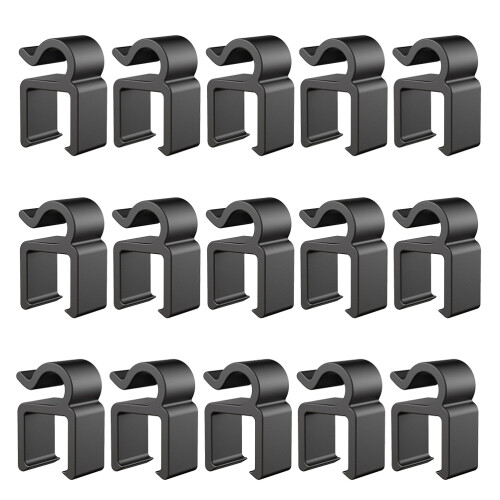 100Pcs Heavy Duty Adhesive Car Seat Headrest Hooks Black for Multi Use 1
