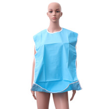 Wasbaar Blauw Bib Protector Voor Volwassenen Waterdichte Katoen