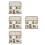 4Pcs Beige Small Wooden House Assembly Model for DIY Projects 6