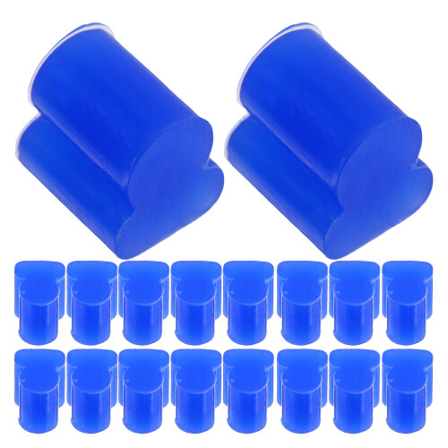 40Pièces Protection Silicium Souple Pour Trombone Accessoires Bleu 1
