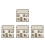 4Pcs Beige Small Wooden House Assembly Model for DIY Projects 5