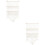 2St Knuffeldier Opbergnet Hangmat Katoendraad Met Details Wit 8