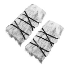 5Paren Middeleeuwse Viking Beenwarmers Furry Polyester Vrouwen