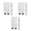 12Sets Zwarte ABS Aquarium Scheidingsplaten Plastic Rooster Vis Filter 7