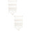 2St Knuffeldier Opbergnet Hangmat Katoendraad Met Details Wit 9