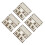 4Pcs Beige Small Wooden House Assembly Model for DIY Projects 8