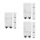12Sets Zwarte ABS Aquarium Scheidingsplaten Plastic Rooster Vis Filter 6