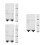 12Sets Zwarte ABS Aquarium Scheidingsplaten Plastic Rooster Vis Filter 8