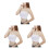 3St Wit Strapless Off Shoulder Naadloze Dames Bandeau 8