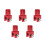 5St Aluminium Motorfiets Schokdemper Riser Achtervering Extender Rood 8