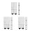 12Sets Zwarte ABS Aquarium Scheidingsplaten Plastic Rooster Vis Filter 10