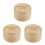 3Pièces Boîtes Cadeau Bébé Bois Compact Rangement Souvenirs Multiples 4