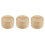 3Pièces Boîtes Cadeau Bébé Bois Compact Rangement Souvenirs Multiples 6