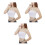 3St Wit Strapless Off Shoulder Naadloze Dames Bandeau 5