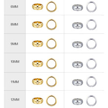 60St Metalen Dubbele Gat Ringen Gouden Accessoires Voor Sieraden