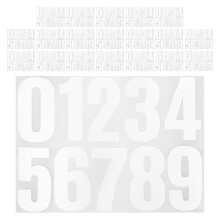 Reflecterende Huisnummer Stickers Wit Voor Brievenbus En Auto