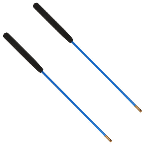 4Pairs Blue Diabolo Handstick Set Solid Rod for Beginners and Pros 2