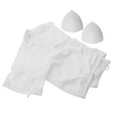 4St Wit Dames Kanten Crop Top Oktoberfest Kleding Feest Cosplay Outfit