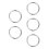 5Pcs Silver Cattle Nose Rings for Easy Livestock Control Durable Tool 4
