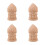 4St Beige Balusterpost Finials Pineapple Handgemaakt 9