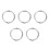5Pcs Silver Cattle Nose Rings for Easy Livestock Control Durable Tool 9