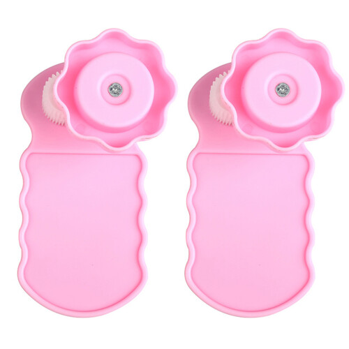 2St Roze Plastic Quilling Wikkelmachine Met Comfortabele Grip DIY