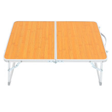 2St Kleine Campingtafel Draagbare Bedtafel Slijtvast Aluminium