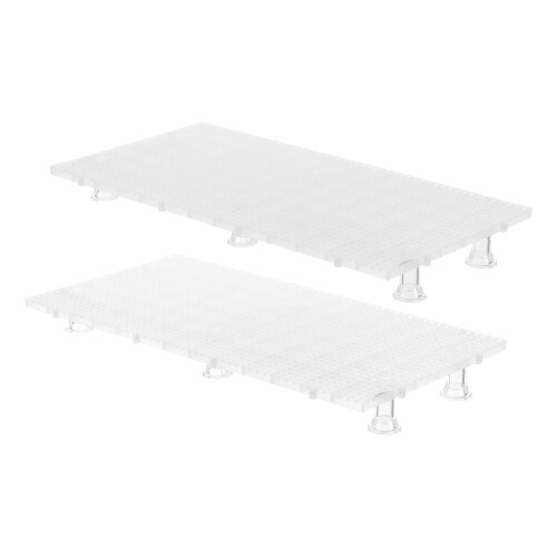 3Sets Transparant Plastic Raster Tray Voor Mixte Beplanting En 1