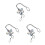3St Kristallen Hart Pendel Auto Strass Sieraden 8