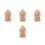 4St Beige Balusterpost Finials Pineapple Handgemaakt 8