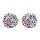 200St Multicolor Cabochon Voor 8