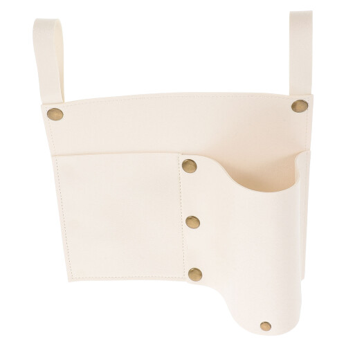 2St Wit PU Campingstoel Armleuning Organizer Met Opbergruimte