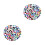 200St Multicolor Cabochon Voor 9
