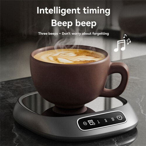 2pcs  Heating Coaster for Office Use - Keeps Milk, Coffee, and Tea Warm 2