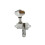 Vintage Open Gear String Tuners Tuning Pegs Nyckel för Akustisk Klassisk Gitarrtillbehör Silver 4