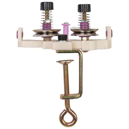 Yarn Winding Guide Manual Yarn Winder with Double Thread Guide for Crocheting, Knitting, and Weaving Projects