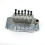 Electric Guitar Double Locking Vibrato System, 6-String Base, R2 42/R3 43mm Nut, Chrome Plated Silver 5