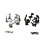 Vintage Open Gear String Tuners Tuning Pegs Nyckel för Akustisk Klassisk Gitarrtillbehör Silver 10