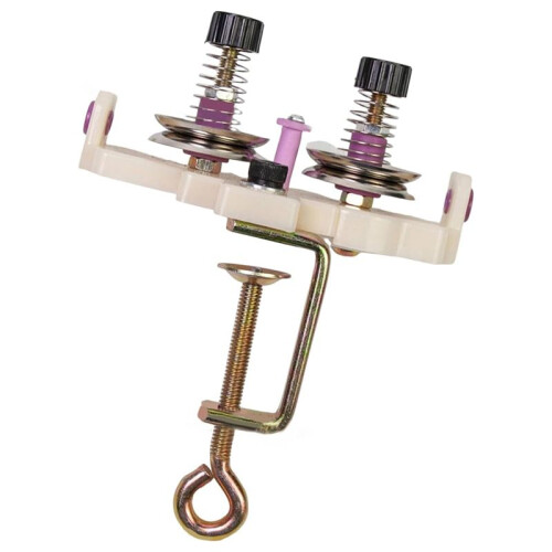 Yarn Winding Guide Manual Yarn Winder with Double Thread Guide for Crocheting, Knitting, and Weaving Projects 2